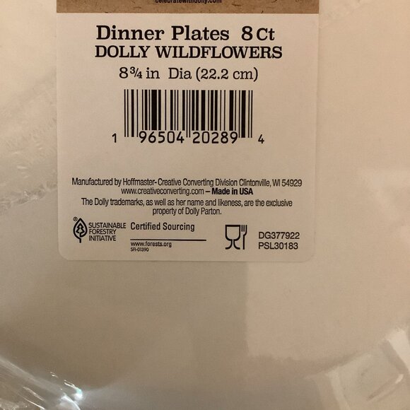 Dolly Parton Party Set– Napkins & Plates, What Would Dolly Do. New In Package - Picture 3 of 5